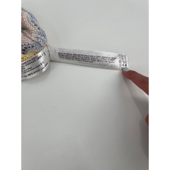 Zara Womens S Pastel Knit Sleeveless Sweater Vest Scallop Crochet Light Academia - Picture 4 of 7